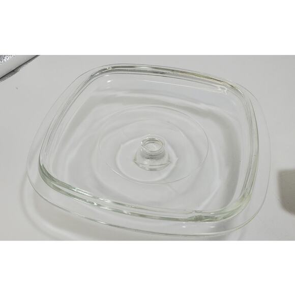 Vtg CORNING WARE Blue Cornflower P-7-B  7" CASSEROLE BAKING DISH w/ Lid - Picture 4 of 8